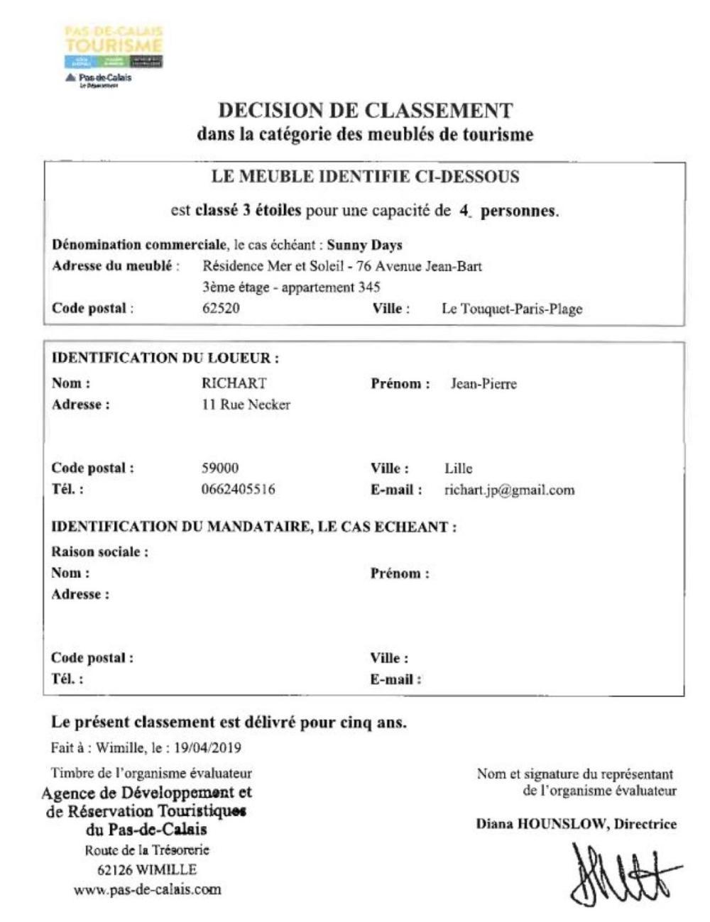 Sunny Days - App 60 M2 Avec Balcon, 4 Pers, 3E Etage, Au Calme Et Ensoleille Lägenhet Le Touquet Exteriör bild